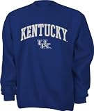 Kentucky Wildcats NCAA Team Name & Logo Fleece Crew Sweatshirt
