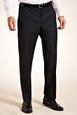 Wool Rich Flat Front Travel Trousers [T15-9708-S]