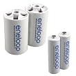 eneloop D Adapters (includes 2AA)