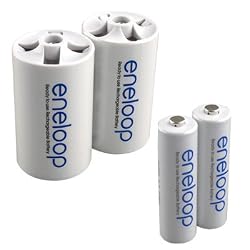 eneloop D Adapters (includes 2AA)
