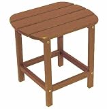 Poly-Wood South Beach Side Table - Teak Finish (18)