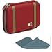 Stylish Durable & Compact Red Hard Shell Case for Nintendo DSi, DS & DS Lite w/ Inter...