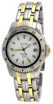 Bulova #98G48 Men's Marine Star Two Tone Bulova 100M Sports Watch