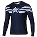 Carin Men's Captain Winter Solider Long sleeve T-shirt