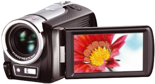 Aiptek  AHD H12 extreme Camcorder (SD Kartenslots, 12-fach optischer Zoom, 7,6 cm Display, FullHD, HDMI, USB 2.0) schwarz/silber