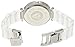 Anne Klein Women's AK/1019PVWT Ceramic Silver-Tone Pave Dial Watch