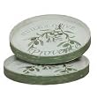 Olive Oil Motif Rustic French Round Trays Set of 2