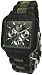 Tense Square Natural Sandal Wood/ Dark Green Wood Hypoallergentic Watch B7305DG