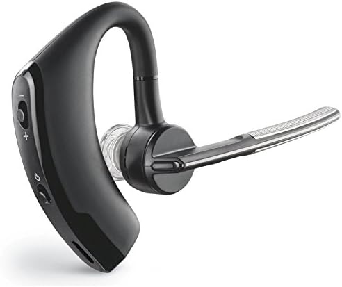 Goodmico Wireless Bluetooth 4.0 Headset with Voice Command - Compatible with iPhone, Android, and Other Leading Smartphones - Black