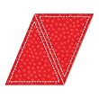 AccuQuilt Go! Isosceles Triangle 5"W x 6"H Fabric Cutting Die #55016