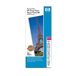 HP Premium Plus High-gloss Photo Paper-20 sht/Panoramic/4 x 12 in