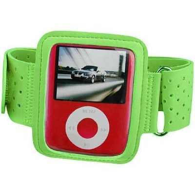 SF Planet® Premium Quality Apple iPod nano 3G (3rd Generation) 4GB / 8GB Adjustable Armband Carrying Case - Green