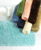 Martha Stewart Collection Synthetic Bath Rug, Lid Cream