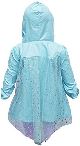 BsKids Queen Elsa Girls Windbreaker Jacket (100, Blue)