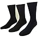 Men's Rayon from Bamboo Ribbed Crew Dress Socks (3 Pair)