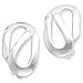 Sterling Silver Polished Clip-on Earrings title=