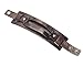 Black & Brown Leather Wide Wristband Bracelet Wrist Band Cuff Bangle By VAGA