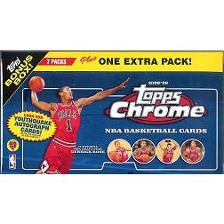 2008/09 Topps Chrome Blaster Basketball Card Box 2008/09 Topps Chrome Blaster Basketball Card Box (8 Pk)
