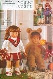 Vogue 9895 - 18-Inch Doll Costumes - Patterns for Girl Scout, Cheerleader, Bear and 60's (Vogue Doll Collection, Also sold as Vogue 651)