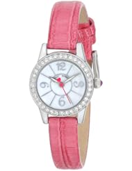 Betsey Johnson Womens BJ00255-05 Analog Display Quartz Pink Watch