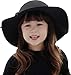 Bienvenu Kids Girl's Vintage Dome 100% Wool Felt Bowler Cap Floppy Hat Bow