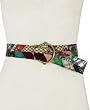 Lucky Brand Jeans Fabric Patchwork Belt