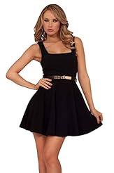 Sexy Strapless Belted Asymmetric Sheer Sleeveless Empire   Waistline Square Neck Sweetheart Floral Print Polyester/Spandex/Knit Cocktail High-Low-Hem Flared-Skirt Club Dress/Party Dress/Mini Dress 
