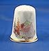 Porcelain China Thimble -- Quilting Bonnet