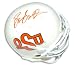 Autographed Barry Sanders Oklahoma State Mini Helmet with Orange Signature