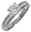 Silver Cubic Zirconia Engagement Ring with Cubic Zirconia shoulders H