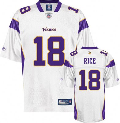 Sidney Rice #18 Minnesota Vikings Jersey Size (White)