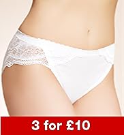 No VPL Lace High Leg Knickers