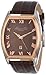 Kenneth Cole New York Men's KC1891 Classic Silver Barrel Case Rose Gold Bezel Watch