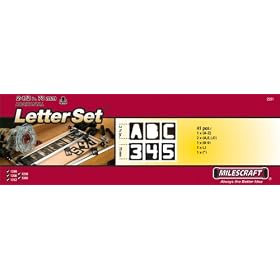 Milescraft 2201 2-1/2-Inch Horizontal Letter Template Set