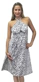 LALEELA Hot & Sexy animal Noir & Blanc imprimées Nuisette Robe dos nu Tube Cadeau Saint - Valentine Valentin