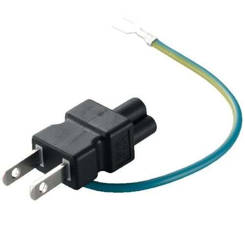 ELECOM ノートPC電源プラグ/3pin-2pin/水平 T-PCAD32H