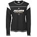 Reebok Jacksonville Jaguars Ladies Black Gemini Too Long Sleeve T-shirt