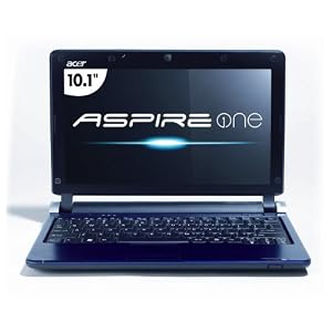 Acer Aspire One AOD250-1165 10.1-Inch Blue Netbook - 3+ Hour Battery Life