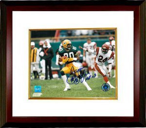 James Lofton Signed Green Bay Packers 8x10 Photo HOF 03 Custom Framed