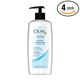 Olay Foaming Face Wash, 6.78-Ounce Pump (Pack of 4)