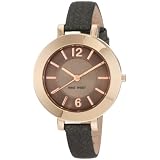 Nine West Womens NW/1196RGGY Round Rosegold-Tone Th