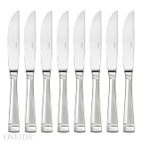 Oneida Flatware Amsterdam Set of 8 Steak Knives, 9 3/8