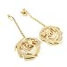 Gold plated loops "Songes" dragon.