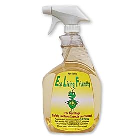 Bed Bugs, Scabies, Mites, Lice Die a Natural Death with Eco Living Friendly, 32 oz ELF for BED BUGS, 100% environmentally friendly solution to your Bed Bug, Scabies, Mites, Fleas, and insect control problems. New Guaranteed Formula. EPA (exempt), FDA (GRAS) Safe Ingredients. (32 oz Pre-Mix in ready to use Sprayer Bottle)