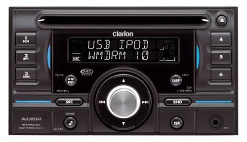 Clarion DUZ385SAT 2-DIN CD/MP3/WMA/AAC Receiver with Rear USB Port, XM Mini-Tuner Direct, Satellite Radio Ready