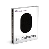 simplehuman KT1009 Trash-Can Activated Charcoal Filter, 2-Pack