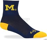Sockguy Men's Double Knit Mesh Universit Of Michigan-Wolverines Socks Size Large,XLarge SK0276