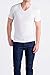 COMFORTABLE CLUB Men's Modal Slimfit T-Shirt/Undershirt V-Neck (Medium, Monaco Blue)