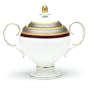 Noritake Ruby Coronet Sugar Bowl with Cover, 9-ounces