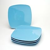sengWare Set of 4 Square Dinner Plates - Heaven